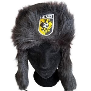 Vitesse Faux Fur Trapper Hat Black